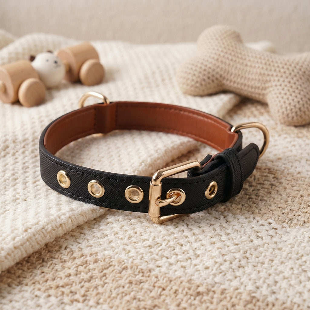 Luxury Metal Buckle Dog Collar