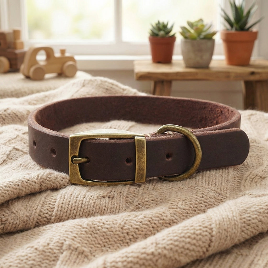 Genuine Leather Dog Collar