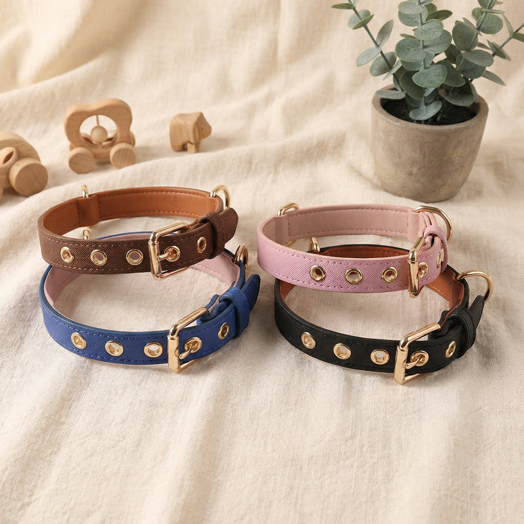 Luxury Metal Buckle Dog Collar